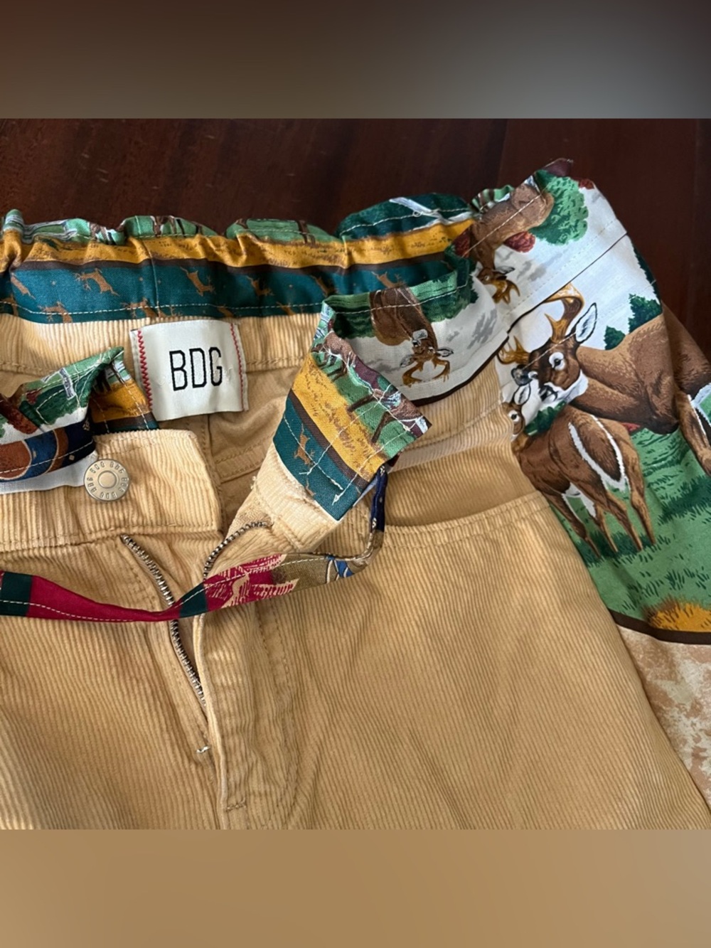 Mountain Girl deer heart gold band quilt patchwork pants Phish tour heady PLUR - Picture 11 of 12
